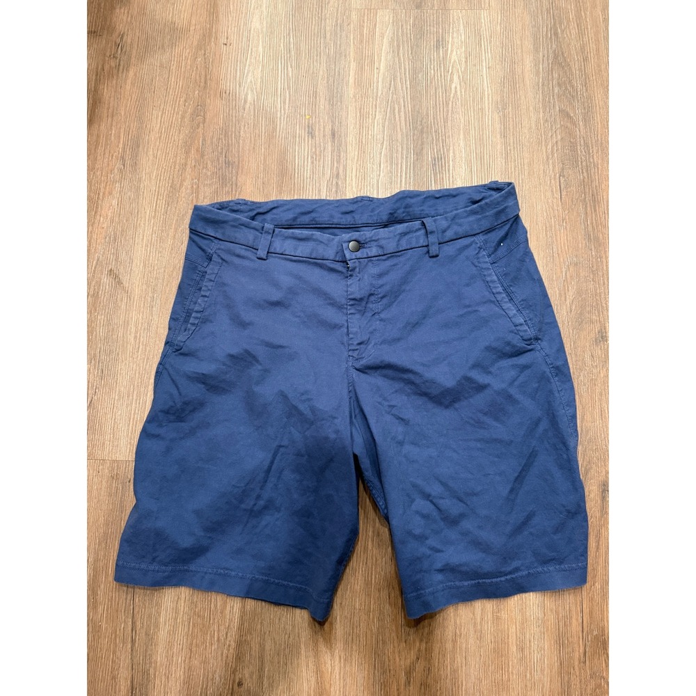 Lululemon‎ Commission Shorts Mens 40 Navy Blue Technical Stretch Chino 9 Inseam